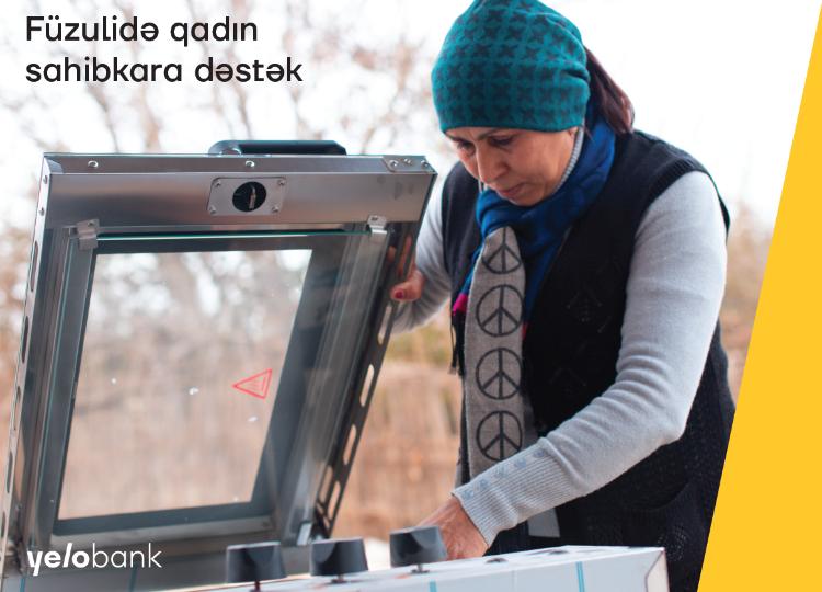 Yelo Bank Füzulidə məcburi köçkün ailəsinə dəstək oldu 