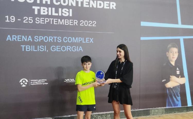 Stolüstü tennisçimiz beynəlxalq turnirdə 3-cü yeri tutub 
