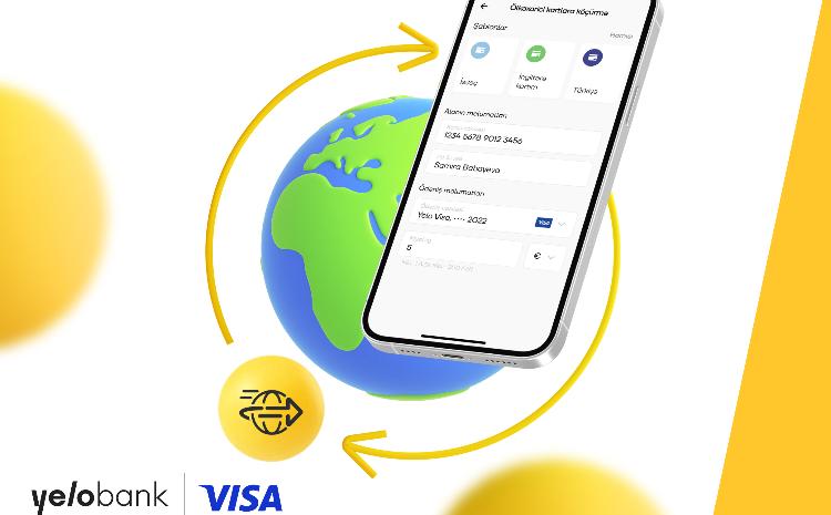 Yelo App ilə xarici bank kartlarına pul köçürün 