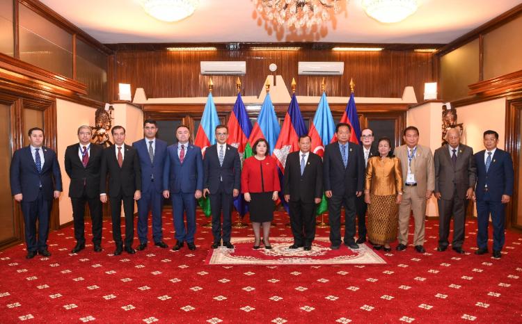 A Meeting of Chair of Milli Majlis and Chairman of Senate of Cambodia 