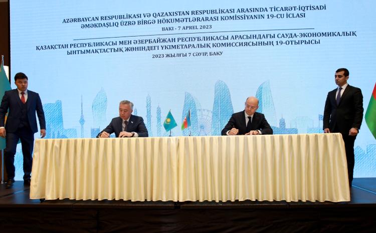 The 19th meeting of the Joint Intergovernmental Commission between Azerbaijan and Kazakhstan was held 