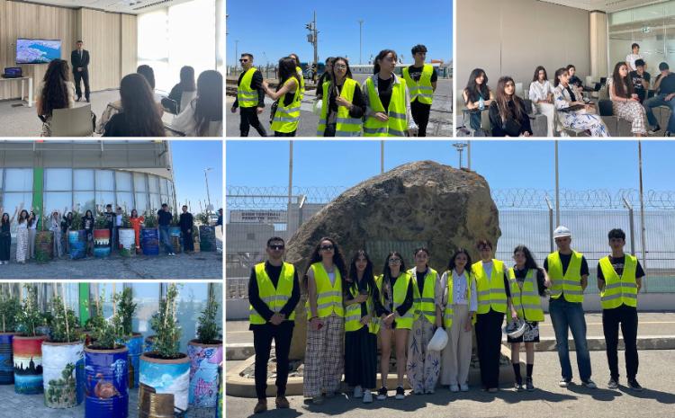 A greening activity was held in the Port of Baku with the participation of young artists 