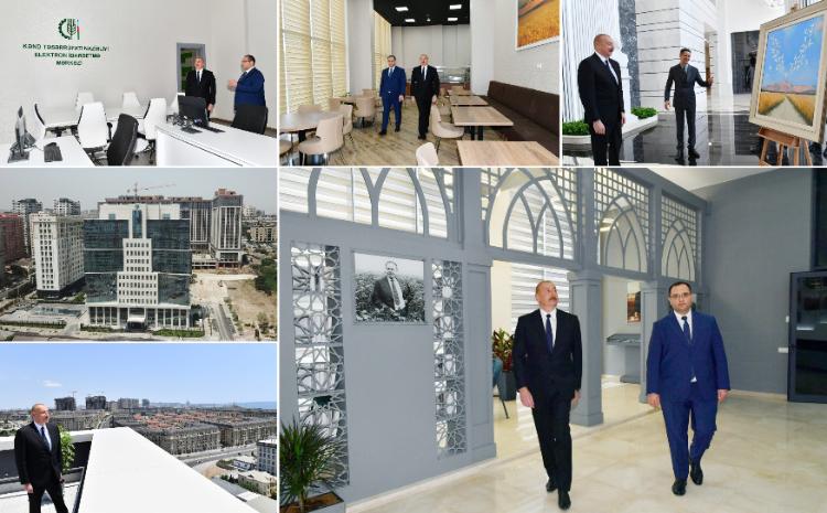 Prezidenti İlham Əliyev Kənd Təsərrüfatı Nazirliyinin Bakıda yeni inzibati binasının açılışında iştirak edib 