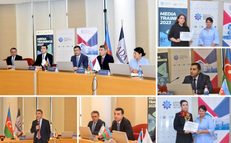 "Azərbaycanın xarici siyasəti və beynəlxalq münasibətlərdə yeni reallıqlar" mövzusunda jurnalistlər üçün təlim keçilib 