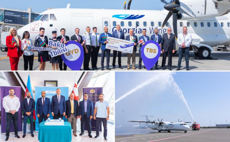 Heydar Aliyev International Airport Accommodated the First Flight of Georgian Wings - VIDEO