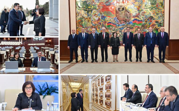Speaker of Milli Majlis Sahiba Gafarova Meets with Vice President of Republic of Türkiye 
