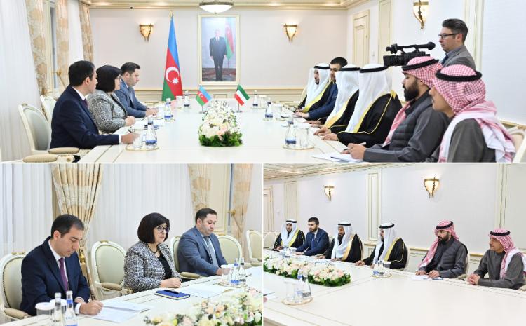 Sahiba Gafarova Meets with members of Kuwait-Azerbaijan Inter-Parliamentary Relations Friendship Group 