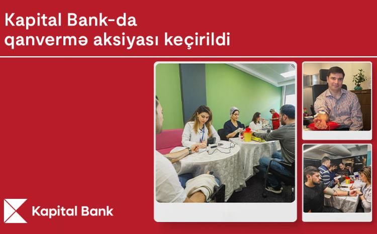 Kapital Bank-da qanvermə aksiyası keçirildi 