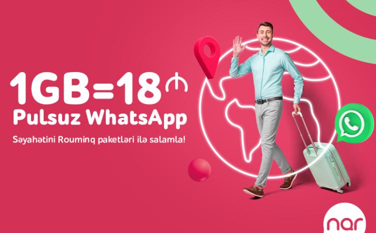 Travel with Nar and message on WhatsApp for free! 