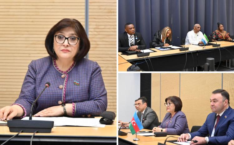 Sahiba Gafarova Meets with Speaker of Parliament of Republic of Sierra Leone 