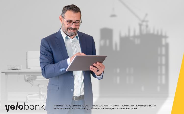 Yelo Bank ilə biznes hədəflərinizə çatmaq asandır 