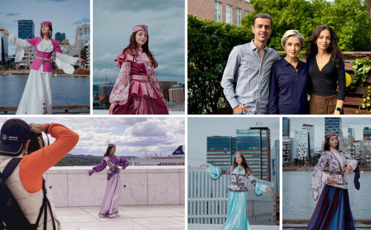 Azerbaijani fashion designer presents her "Kharibulbul" collection in Norway 