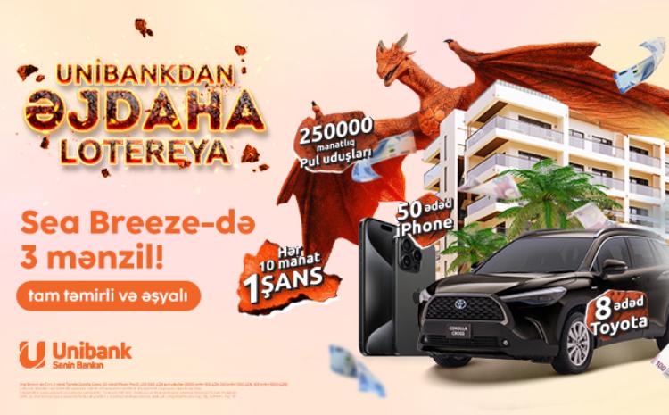 Unibankın “Əjdaha” lotereyasının üçüncü tirajının qalibləri seçilib 