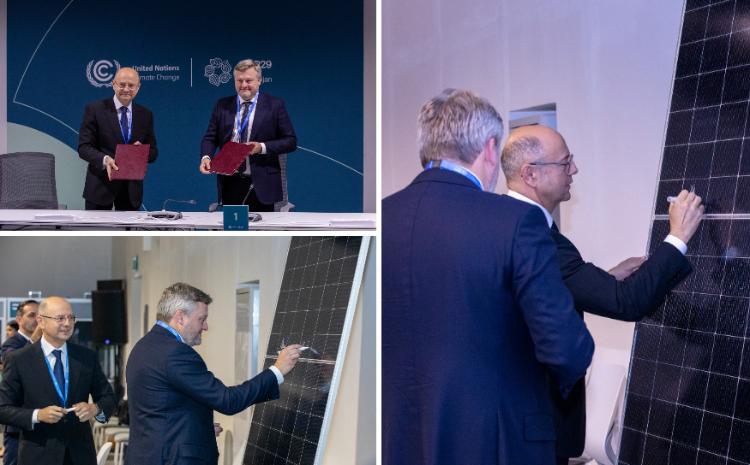 The foundation of 240 MW Shafag Solar Power Plant with a capacity was laid 