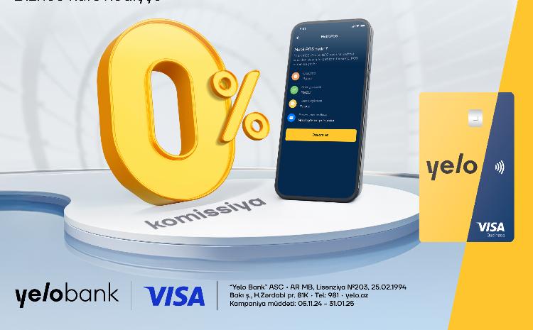 Receive Visa payments commission-free with Yelo Mobile POS! 