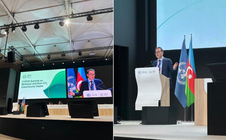 SOCAR-ın vitse-prezidenti “Metan və qeyri-CO2 istixana qazları” mövzusunda Sammitin plenar iclasında çıxış edib 