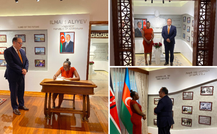 Keniyanın gənclər çempionu Azərbaycanın bu ölkədəki səfirliyində olub 