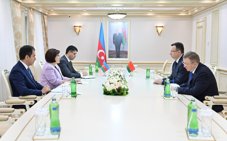 Speaker of Milli Majlis Sahiba Gafarova Meets Inbound Belarusian Ambassador in Our Country 