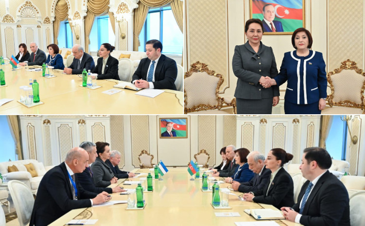 Speaker of Milli Majlis Sahiba Gafarova Meets with Speaker of Senate of Uzbekistan’s Oliy Majlis 