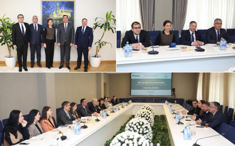 Representatives of Karabakh University visit Baku Higher Oil School 