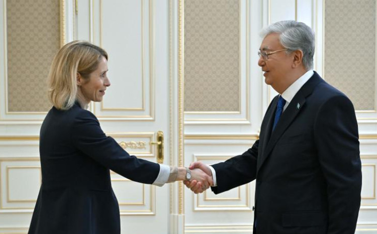 Qazaxıstan Prezidenti Kasım-Jomart Tokayev Aİ-nin Ali Nümayəndəsi Kaya Kallas ilə görüşüb 