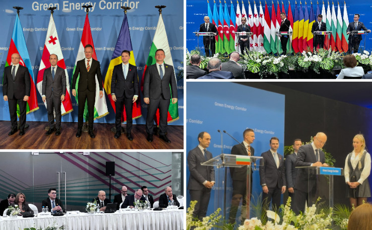 Azerbaijan, Georgia, Hungary and Romania signed a Joint letter on the Green Energy Corridor in Budapest 