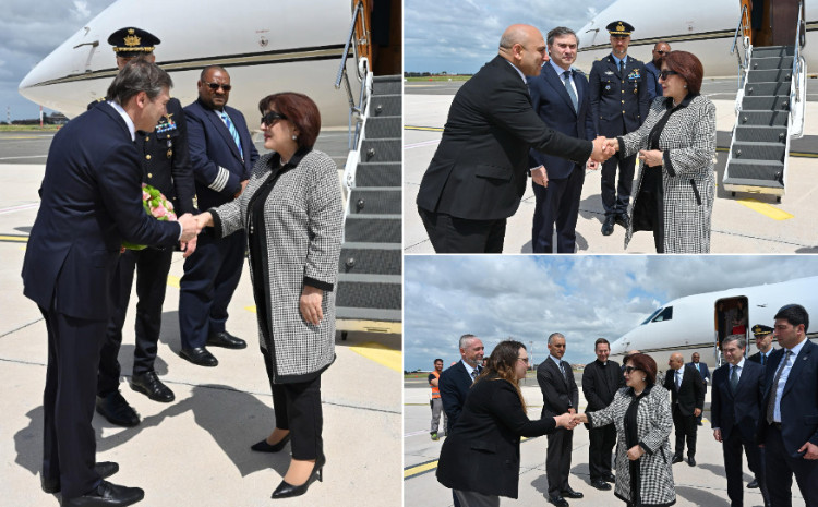 Speaker of Milli Majlis Sahiba Gafarova Arrives in Vatican on a Visit 