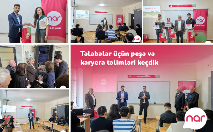 “Nar”ın dəstəyi ilə tələbələr üçün təlimlər keçirildi 