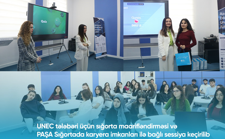 PAŞA Sığorta şirkəti Azərbaycan Dövlət İqtisad Universitetinin tələbələri üçün maarifləndirici sessiya keçirib 