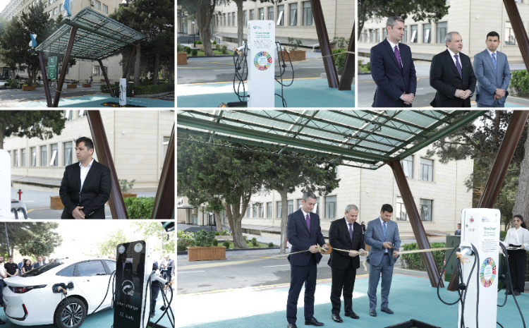EcoEnergy Charging Station Launched at Baku State University 