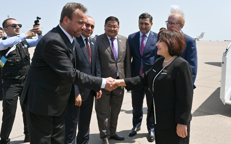 Speaker of Milli Majlis Sahiba Gafarova Arrives in Kazakhstan on a Working Visit 