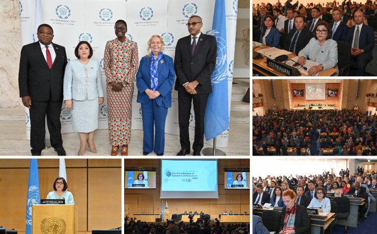 Speaker of Milli Majlis Sahiba Gafarova Addresses 6th World Conference of Speakers of Parliament 