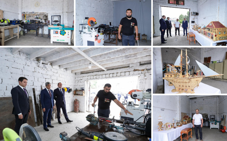 Daşkəsəndə özünüməşğulluq proqramı çərçivəsində qurulmuş təsərrüfatlara baxış olub 