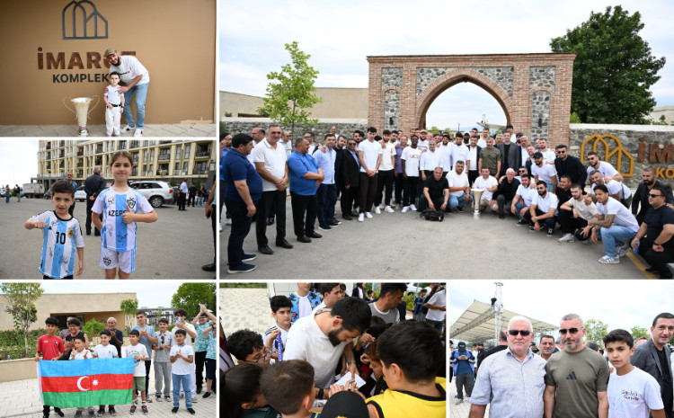 "Qarabağ" "İmarət" stadionunun tikintisi ilə tanış olub 