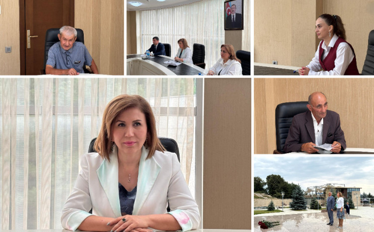 Bahar Muradova Qusarda vətəndaşların müraciətlərini dinləyib 