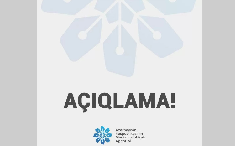 MEDİA bu saytla bağlı açıqlama yaydı 