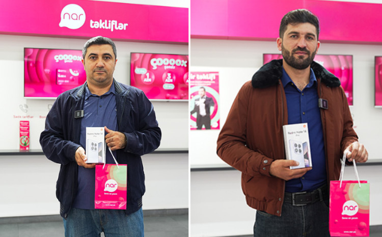 Nar announces the first winners of the “Çoox Şanslı” lottery! 