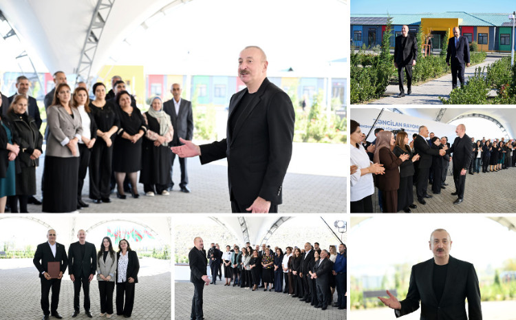 President Ilham Aliyev presented apartment keys to residents of Mammadbayli and Aghali villages in Zangilan 