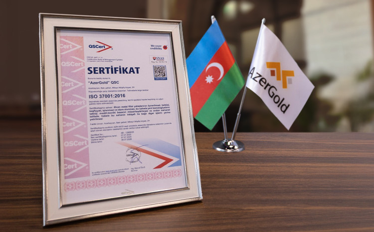 AzerGold CJSC achieves new International Certificate 