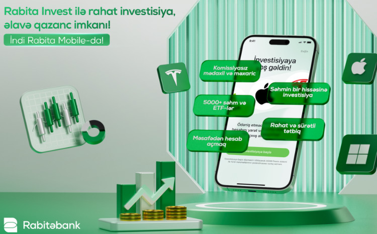 Yeni nəsil investisiya imkanı artıq “Rabita Mobile”da! 