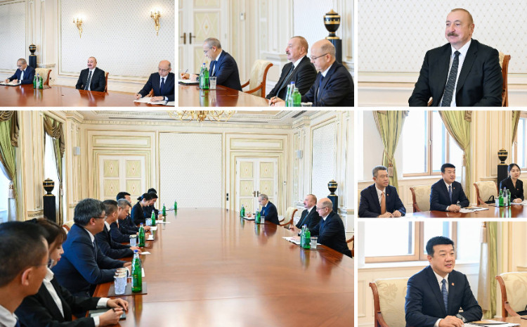 Ilham Aliyev received delegation of China's China Datang Corporation Ltd. 