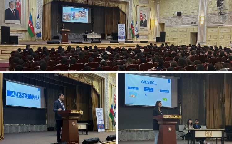 Студентам БГУ рассказали о деятельности организации «AIESEC Азербайджан» 
