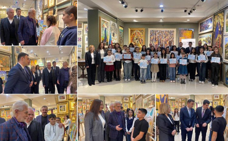 Xətai Sənət Mərkəzində “Yeni ildə həmrəyliyin rəngli işıqları” adlı tədbir keçirilib - FOTO