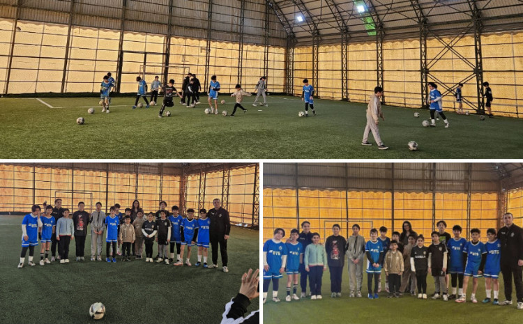 В Баку состоялся футбольный мастер-класс для участников детского литературного проекта «Gənc Şairlər» 