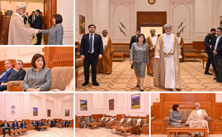 Sahibə Qafarova Oman Sultanlığına rəsmi səfəri çərçivəsində Oman Sultanlığı Dövlət Şurasının sədri ilə görüşüb 