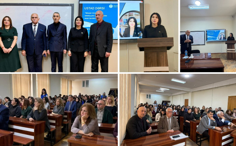 Deputat Elnarə Akimova ilə Bakı Dövlət Universitetində görüş keçirilib 