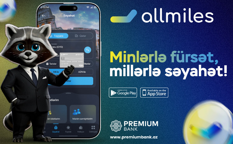 Səyahət dünyasına yeni nəfəs: Premium Bank AllMiles tətbiqinin rəsmi siması “Boomi” təqdim olundu! 