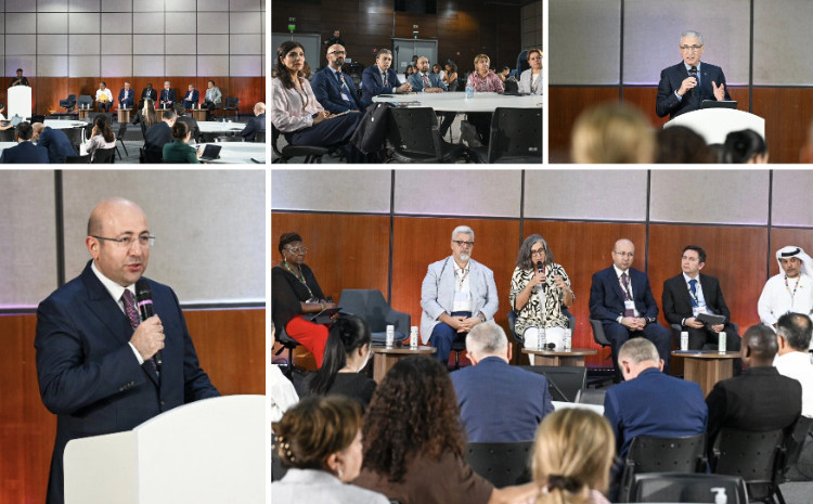 Anar Quliyev speaks at the side event in Belém, titled "Baku Sustainability Coalition: Pathways to Housing and Climate Solutions" 