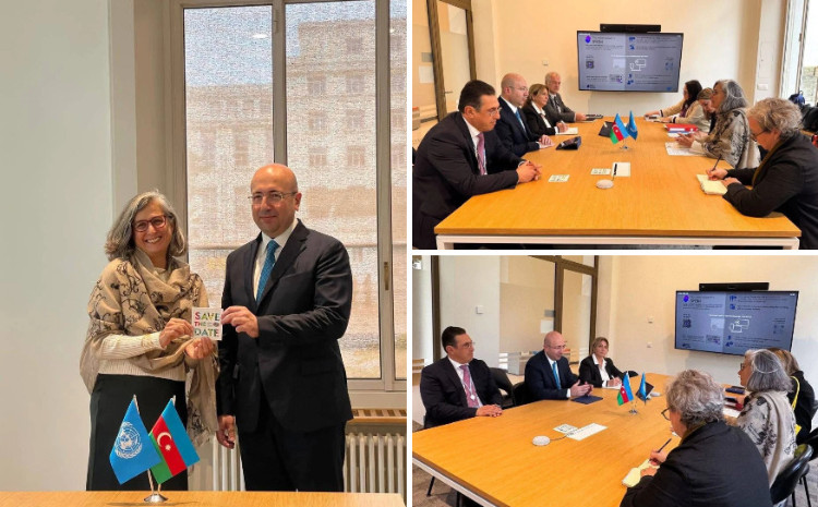 Anar Quliyev və xanım Anaklaudia Rosbax səfər çərçivəsində WUF13-ə hazırlıq məsələlərini müzakirə ediblər 