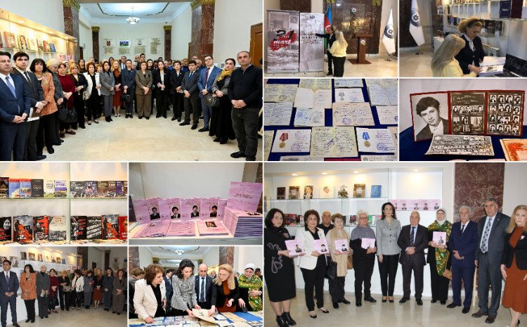 Kitabxananın əməkdaşları 31 Mart - Azərbaycanlıların Soyqırımı Gününə həsr olunmuş sərgi ilə tanış oldular 